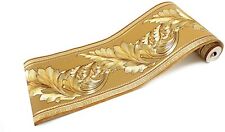 Usado, Wandbordüre Mäander Lorbeer Gold Barock Tapete  Style 5 Meter      comprar usado  Enviando para Brazil