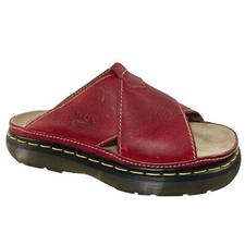 Vintage DR. DOC MARTENS Red Chunky Slides Anos 90 Y2K fabricado na Inglaterra Reino Unido 8 EUA 9 10 comprar usado  Enviando para Brazil