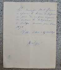 Letter 1871 butcher d'occasion  Expédié en Belgium