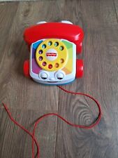 Używany, Fisher-Price Chatter Telefon Ciągnij Along Maluch Zabawka Numery telefonów Dźwięki Zabawka!  na sprzedaż  Wysyłka do Poland