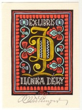 MAX KISLINGER: Exlibris für Ilonka Dery, 1937 comprar usado  Enviando para Brazil