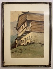 Aquarell bergbauernhof fritz gebraucht kaufen  Oberschleißheim