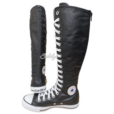 Bota Tênis Converse 2010 XXHI Couro Preto com Cadarço Zíper Traseiro Feminina 6 RARA comprar usado  Enviando para Brazil