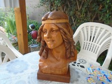 Buste sculpture bois d'occasion  Saint-Marcellin-en-Forez