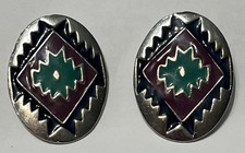 enamel earrings silver for sale enamel earrings silver for sale West Warwick