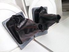 86-89 NISSAN 300 ZX TRANSMISSÃO MANUAL BOTA DE MUDANÇA DE COURO PRETO + PLACA BASE, usado comprar usado  Enviando para Brazil