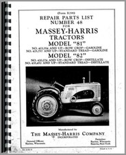 Parts manual massey for sale  Atchison