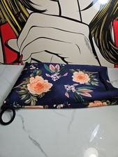 Usado, Mochila Triangl Azul Padrão Floral 16x10" NOVA comprar usado  Enviando para Brazil