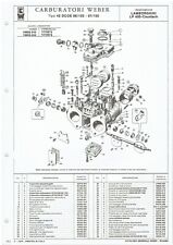 Usado, LISTA DE PEÇAS LAMBORGHINI COUNTTACH LP400 WEBER 45 DCOE 96/150-97/150 CARB (I TEXTO) comprar usado  Enviando para Brazil