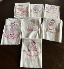 Vintage set embroidered for sale  Arlington