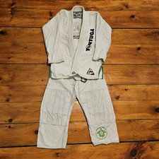 Conjunto de blusa e calça Crash Kimonos meninas ou mulheres A0 branco Gi BJJ bordado de jiu-jitsu comprar usado  Enviando para Brazil