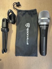 Rockville RMP-XLR microfone cardioide dinâmico profissional + tripé *sem cabo comprar usado  Enviando para Brazil