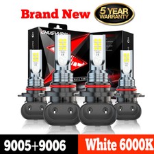 Kit de lâmpadas de faróis de LED feixe alto baixo 6000K para Toyota Corolla 2005-2008 4 peças comprar usado  Enviando para Brazil