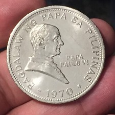 FILIPPINE PISO 1970 visita di PAOLO VI NICKEL comprar usado  Enviando para Brazil