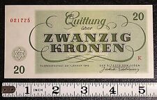 1943 czechoslovakia quittung for sale  Saint Louis