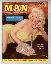Modern Man Jan 1958 Jayne Mansfield, Tania Velia 60pgs Pinup Magazine M37037 comprar usado  Enviando para Brazil