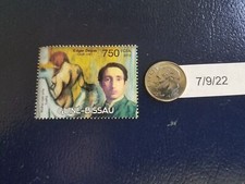 Selo Edgar Degas impressionista francês Mulher com uma toalha 2012 Guiné-Bissau comprar usado  Enviando para Brazil