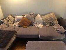 Brown corner sofa for sale  SIDCUP