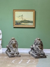 Pair vintage lion for sale  FAKENHAM