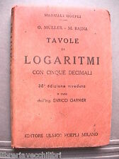 Tavole logaritmi muller usato  Salerno