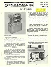 Wood planer instruction for sale  Addison