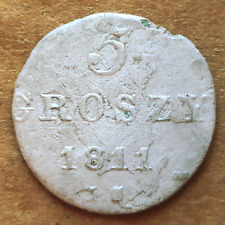 5 groszy 1811 Grão-Ducado de Varsóvia. Moeda de prata polonesa Groschen Grosch Bruta comprar usado  Enviando para Brazil