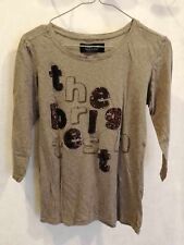 Shirt marron perles d'occasion  Bourg-de-Thizy