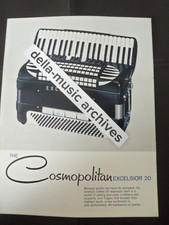 EXCELSIOR ACORDEÃO COSMOPOLITAN 20 MODELO 1950 FOLHETO COM ESPECIFICAÇÕES E PREÇO comprar usado  Enviando para Brazil