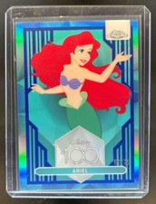 Refrator 2023 Topps Chrome Disney 100 Ariel azul escuro e claro #62/75, usado comprar usado  Enviando para Brazil