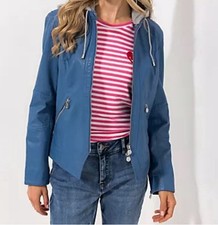 Strandfein lederjacke lammnapp gebraucht kaufen  Castrop-Rauxel