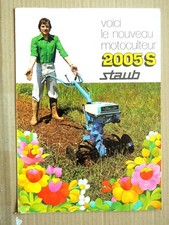 Prospectus motoculteur staub d'occasion  Charolles