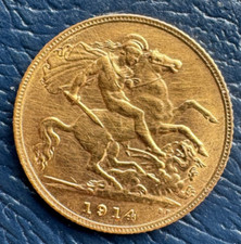 Gold half sovereign for sale  LINLITHGOW