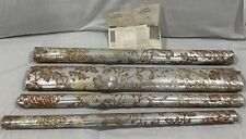 Lote de papel de parede Seabrook Fine vintage super legal. 4 rolos flor prata floral comprar usado  Enviando para Brazil