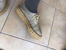 Espadrillas donna dorate usato  Torre del Greco