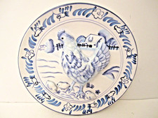 Galo de galinha azul 3D prato de parede Ganz Bella Casa galo decoração comprar usado  Enviando para Brazil