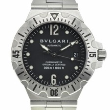 Usado, Relógio masculino automático BVLGARI Diagono Scuba SD40S data mostrador preto N#139929 comprar usado  Enviando para Brazil