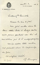 Autografo gaetano manzoni usato  Milano