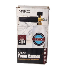 Canhão de espuma de neve MATCC conector de lavadora de pressão 1/4 garrafa de 1 L 3000PSI Max, usado comprar usado  Enviando para Brazil