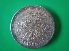 5 franchi argento francia 1960 usato  Salo