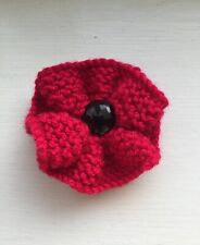 Red knitted poppy for sale  EASTLEIGH
