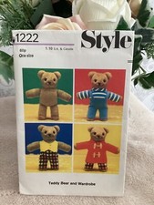 teddy bear sewing pattern for sale teddy bear sewing pattern for sale MAIDSTONE