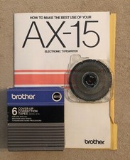 Máquina de escrever eletrônica genuína Brother Prestige 1012 Daisy Wheel e fita correta, usado comprar usado  Enviando para Brazil