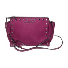 Michael Kors, torba na ramię, Selma, damska, skóra, różowy, jednokolorowa, 22, 7 #xz5 na sprzedaż  PL
