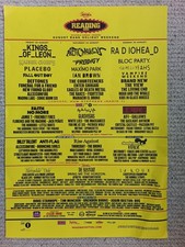 Reading festival poster for sale  DIDCOT