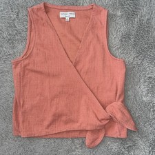 Madewell Mujer XS Sin Mangas Textura e Hilo Línea Cuello en V Melocotón Sin Mangas  segunda mano  Embacar hacia Mexico