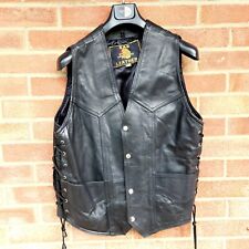 Leather biker jacket for sale  ROMFORD