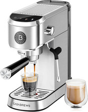 Cafetera espresso profesional con vaporizador de leche acero inoxidable comprar usado  Enviando para Brazil