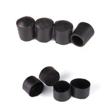 Tampas de tampa de extremidade de perna tubo móveis pés mesa cadeira borracha redonda preta 8~60mm comprar usado  Enviando para Brazil