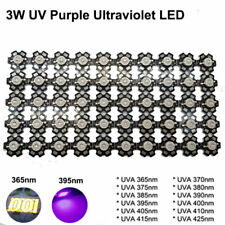 Usado, LED 3W roxo UV 365nm 375nm 380nm 385nm 395nm 405nm 410nm 420nm com placa de circuito impresso de 20mm comprar usado  Enviando para Brazil