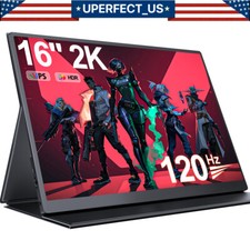 Usado, Monitor portátil 16"" 2K QHD HDMI USB C 120HZ tela de exibição para laptop PS4 usado comprar usado  Enviando para Brazil